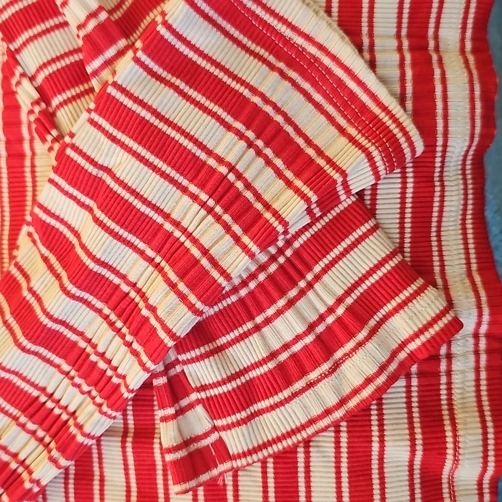 PINK VS Red & White Striped Top Size M - Picture 4 of 4